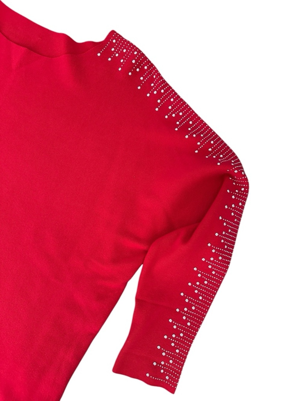 ❤️ Red Embellished Batwing Sweater | XL - Picture 5 of 13